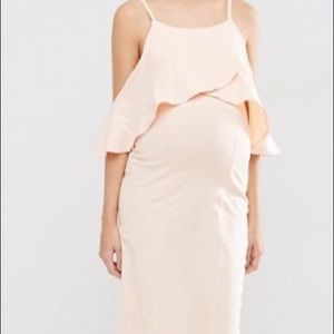 Blush ASOS maternity dress